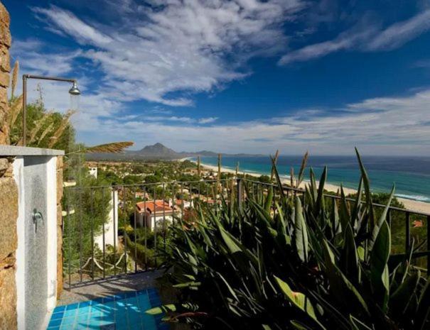 Magnificent Villa: Super Panoramic Costa Rei Luaran gambar